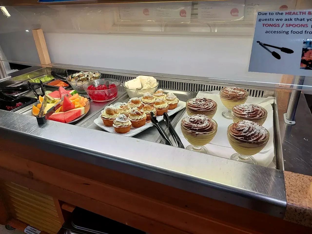 the on-site buffet