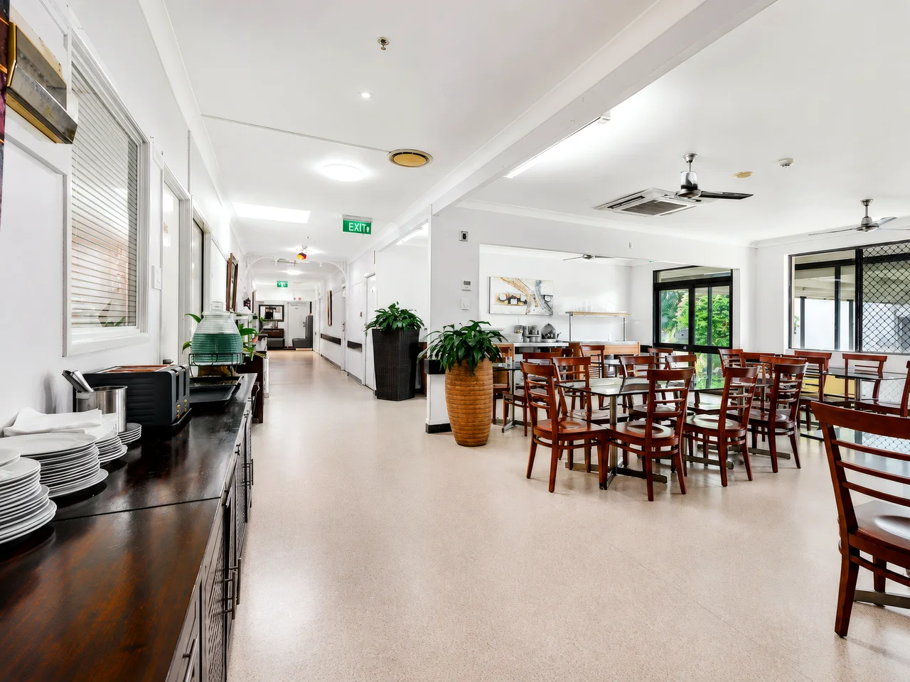 the on-site restaurant
