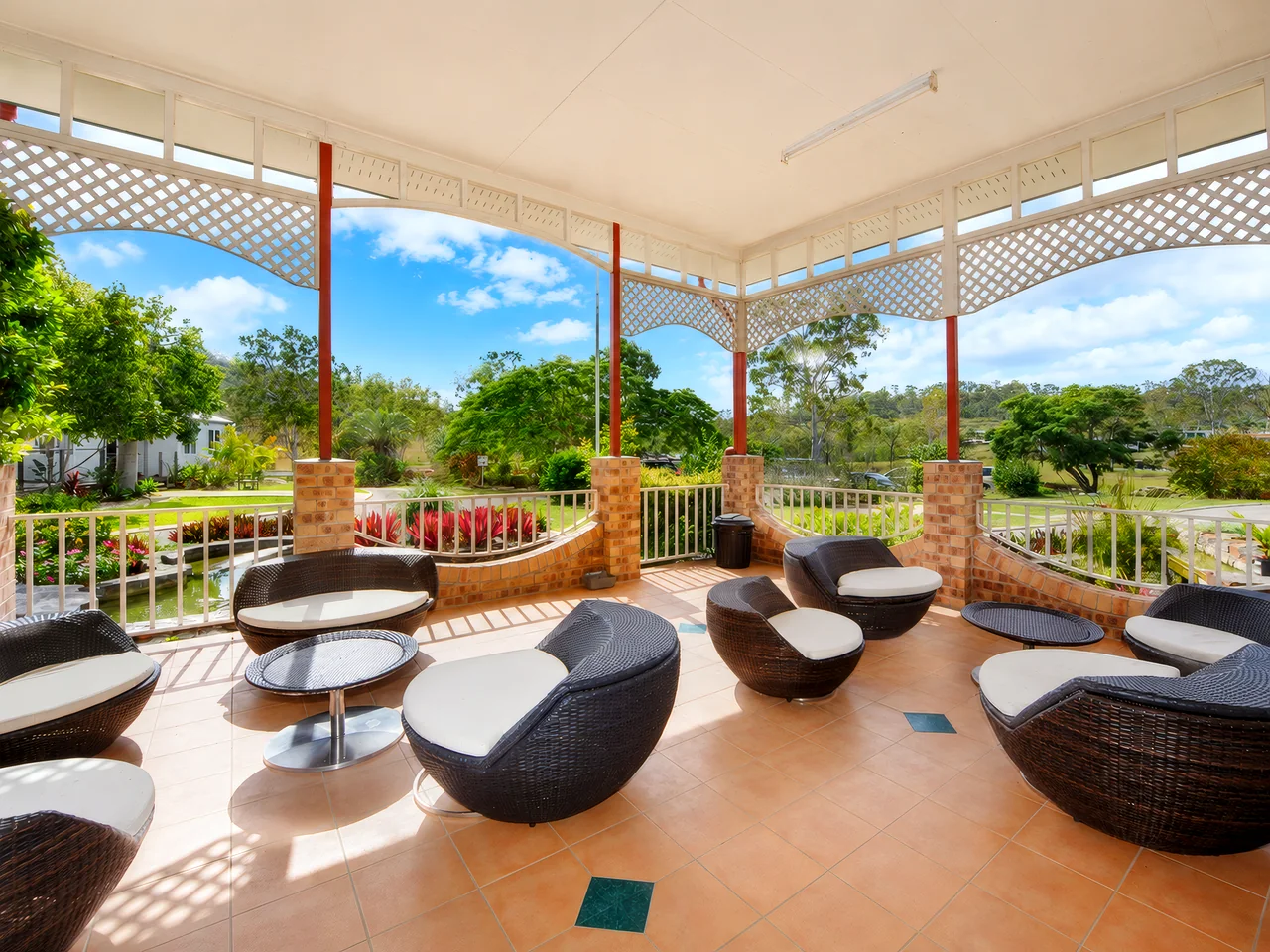 The covered verandah