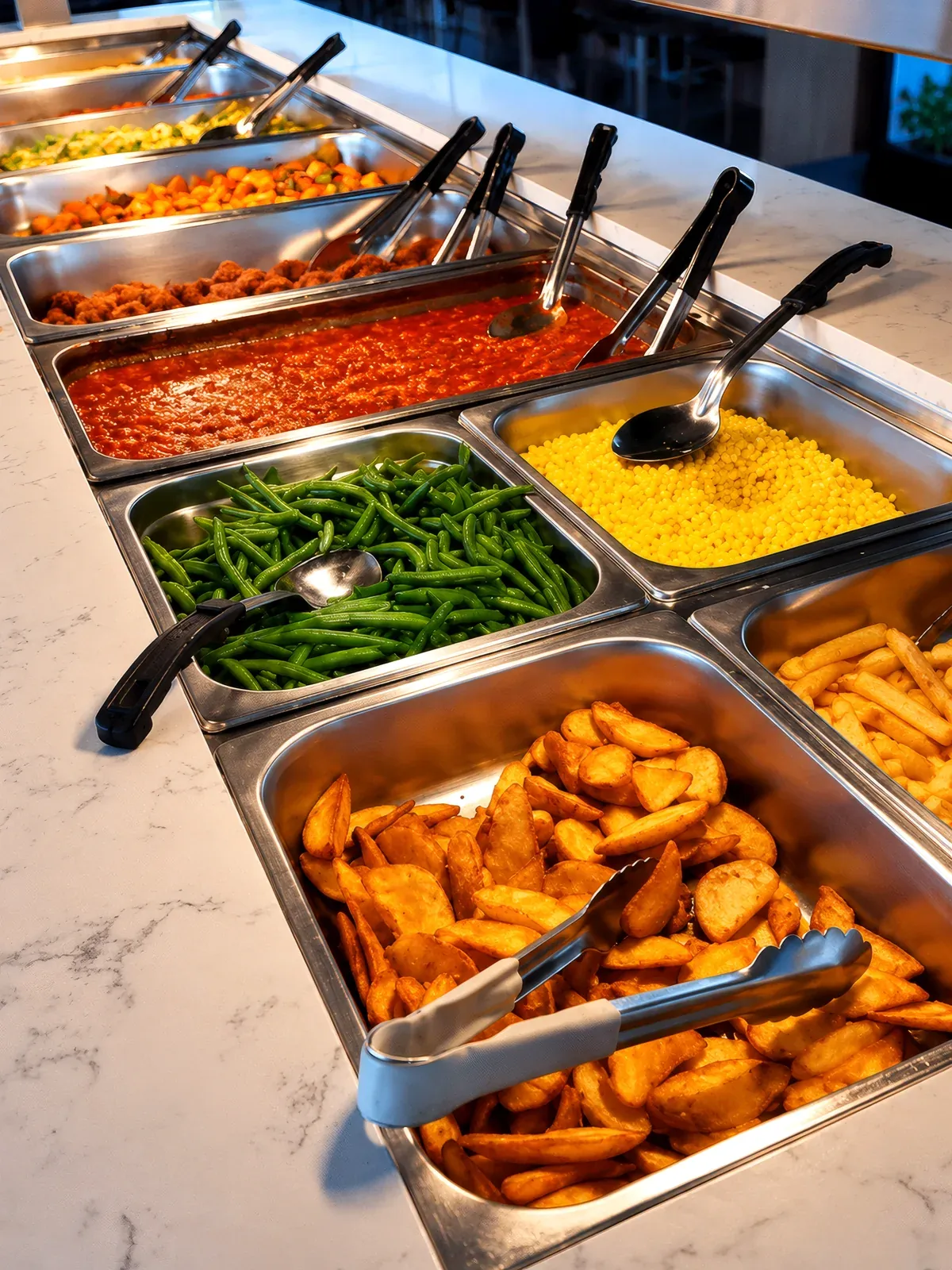 Buffet spread — sides & veg